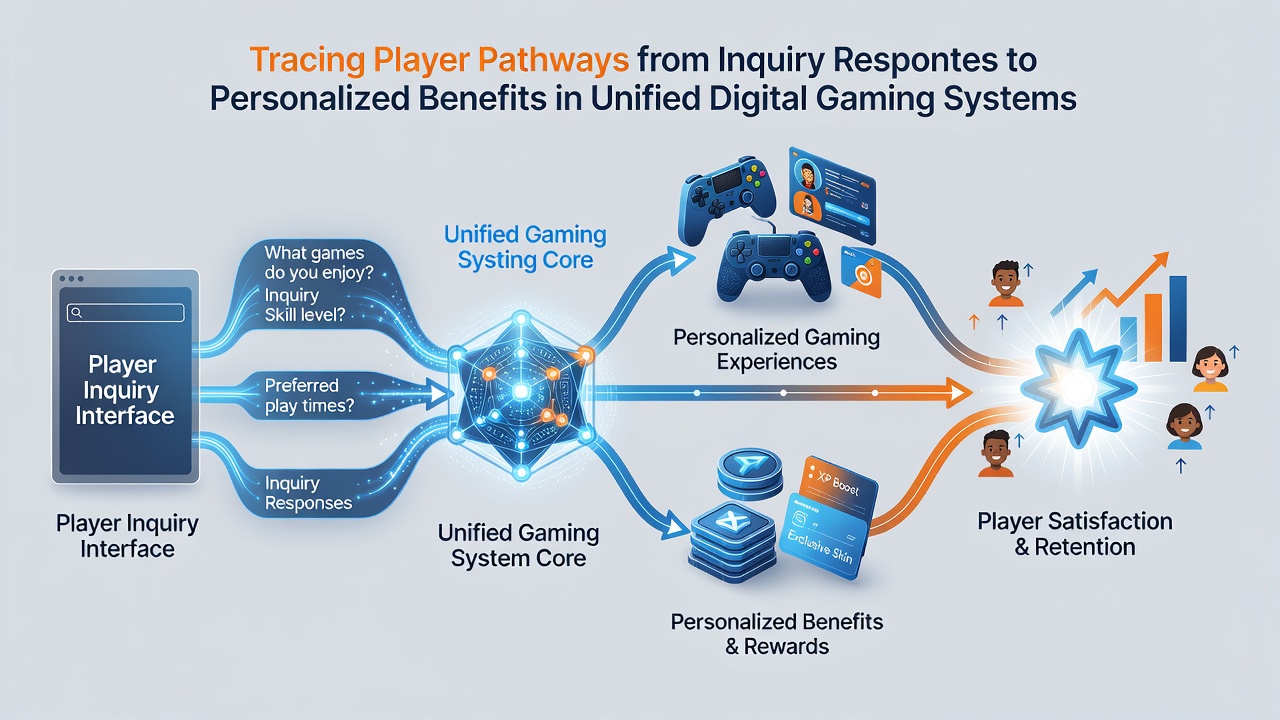 Illustration von personalisierten Vorteilen und Pfadverfolgung in Gaming-Ökosystemen